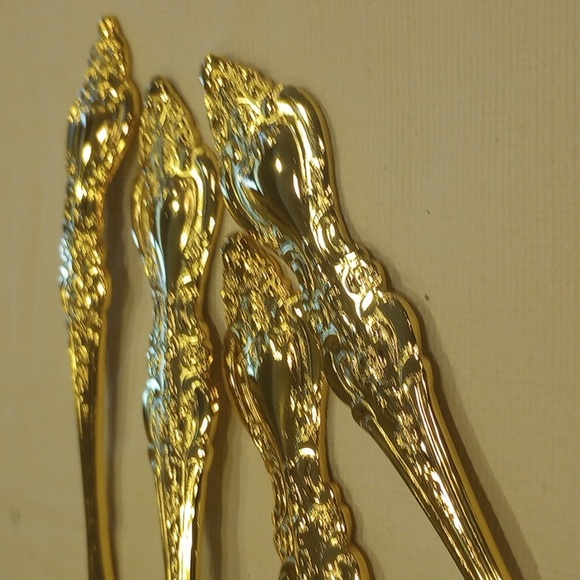 Vintage Royal Sealy Gold Plated 4 pc Hostess Set - Picture 14 of 15